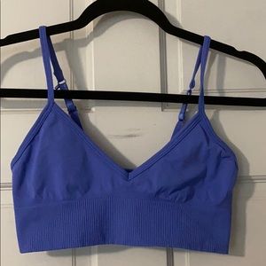 purple sports bra